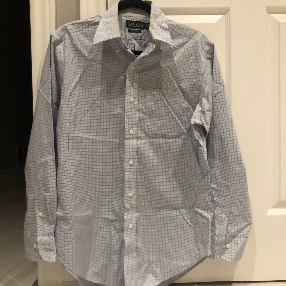 Ralph Lauren Blue Button Down Dress Shirt